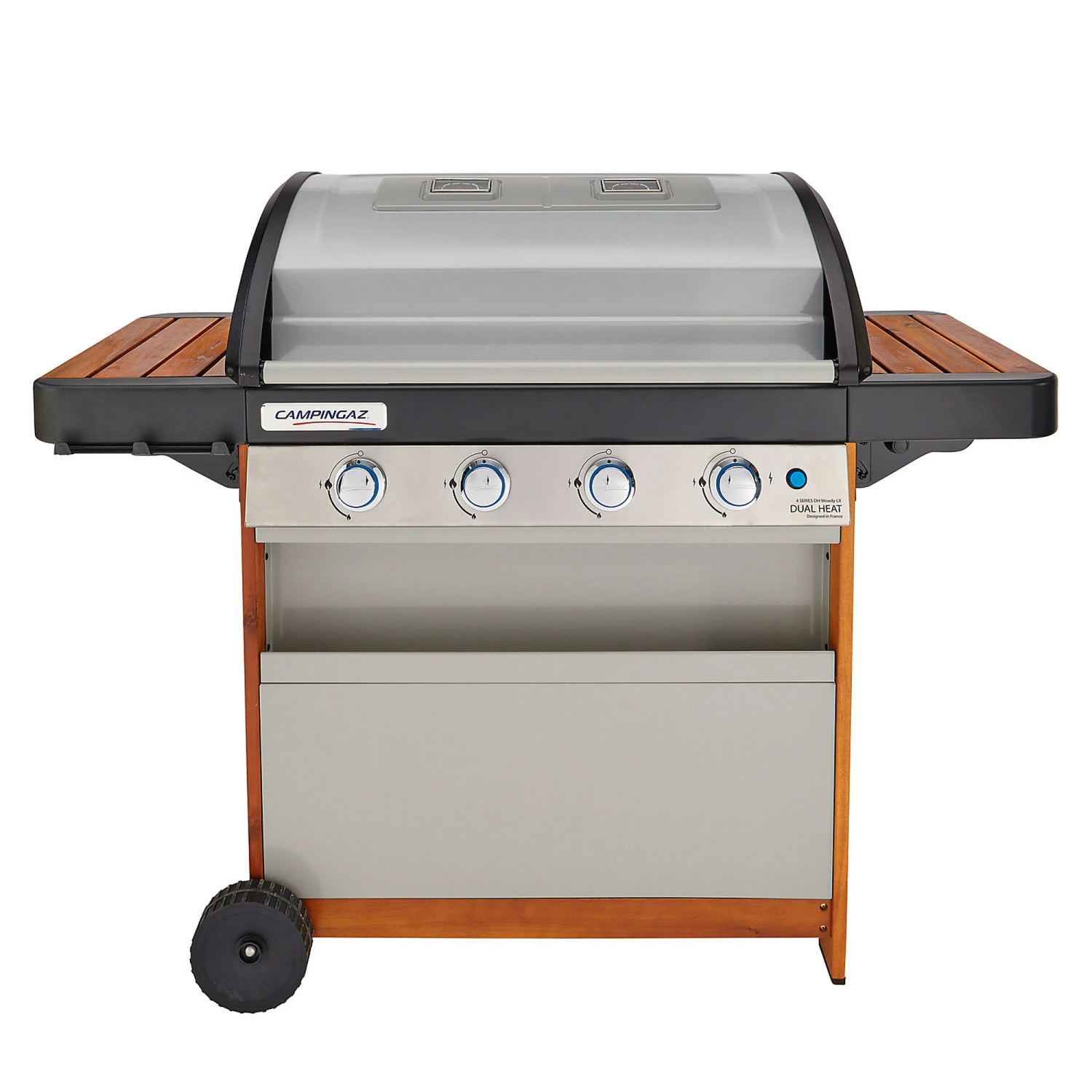 Campingaz Gasgrill '4 Series Dual Heat Woody LX' Silber/holz 2 Campingaz Gasgrill '4 Series Dual Heat Woody LX' Silber/holz – Bild 2