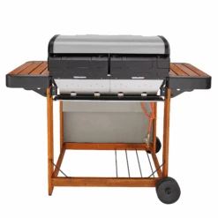 Campingaz Gasgrill '4 Series Dual Heat Woody LX' Silber/holz 9 Campingaz Gasgrill '4 Series Dual Heat Woody LX' Silber/holz -Campingaz 4771291 05