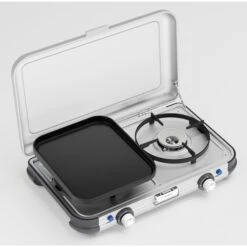 Campingaz Camping Kitchen 2 Grill & Go CV, Gaskocher (grau/schwarz, 2x 2kW, Modell 2023) 13 Campingaz Camping Kitchen 2 Grill & Go CV, Gaskocher (grau/schwarz, 2x 2kW, Modell 2023) -Campingaz Campingaz Camping Kitchen 2 Grill Go CV Gaskocher@@1863419 3