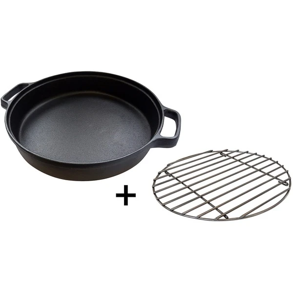Campingaz Culinary Modular Gusseiserne Pfanne Mit Grillrost (schwarz/edelstahl, Ø 31,6cm) 1 Campingaz Culinary Modular Gusseiserne Pfanne Mit Grillrost (schwarz/edelstahl, Ø 31,6cm)