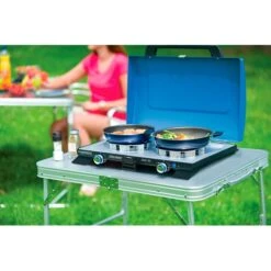 Campingaz Gaskocher 400 SG Caravan, 30mbar (blau/schwarz, Mit Grillplatten) -Campingaz Campingaz Gaskocher 400 SG Caravan 30mbar@@1677658 4