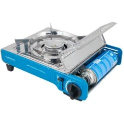 Campingaz Gaskocher Camp'Bistro DLX Stopgaz (silber/blau, 2,2kW Einflammkocher) -Campingaz Campingaz Gaskocher Camp Bistro DLX Stopgaz@@1793417 2